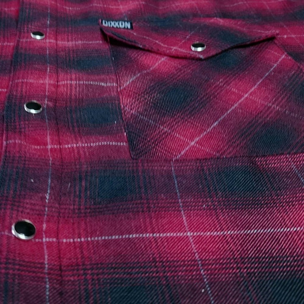 DIXXON FLANNEL-  OXBLOOD OG Flannel Shirt - Men's 3XL 2017 Yellow Tag Pre-Pleat - Picture 4 of 4